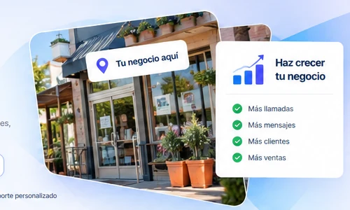 Negocio local presentado de forma profesional